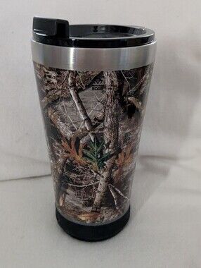 NEW Realtree 2-in-1 Camo Stainless Travel Tumbler and Bluetooth speaker